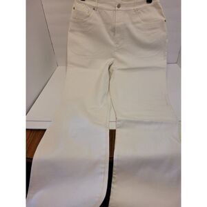 Denim & Co, white jeans, woman size 14‎